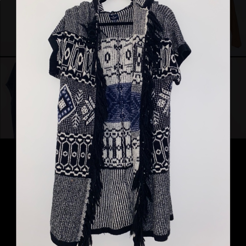 Black and White Cardigan